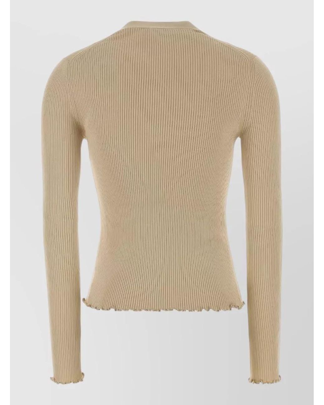 Alaïa Natural Silk Knit Top
