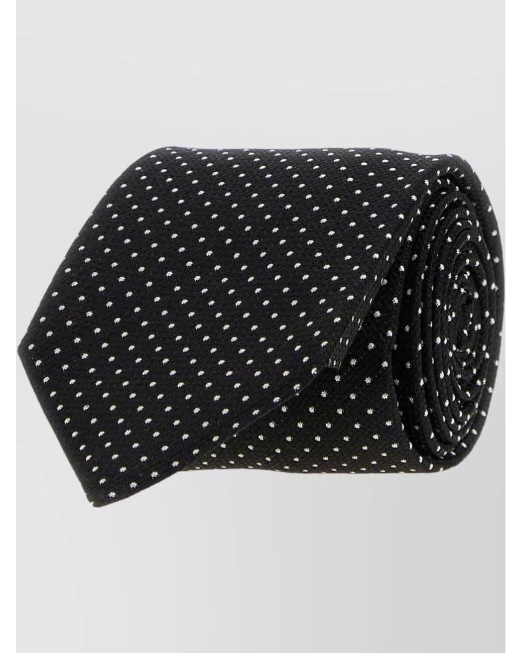 Tom Ford Black Silk Micro Dots Tie for men