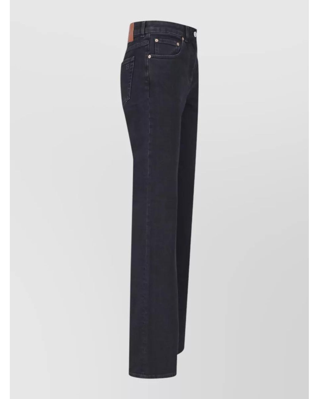 Balmain Blue Straight-Leg Jeans
