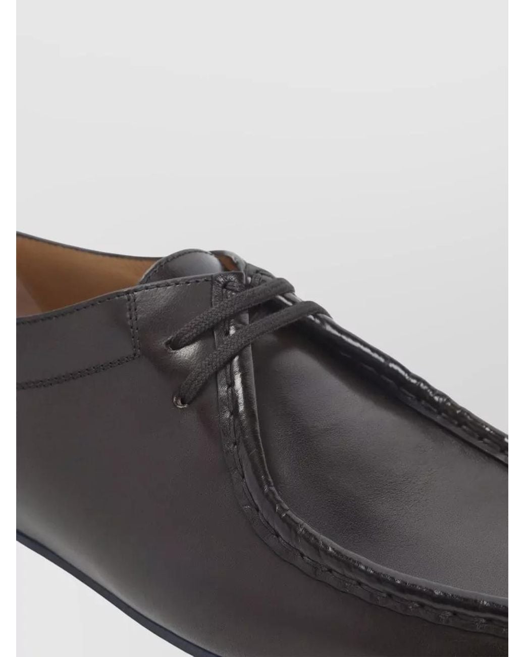 Jil Sander Gray Leather Lace-Up Derby Shoes for men