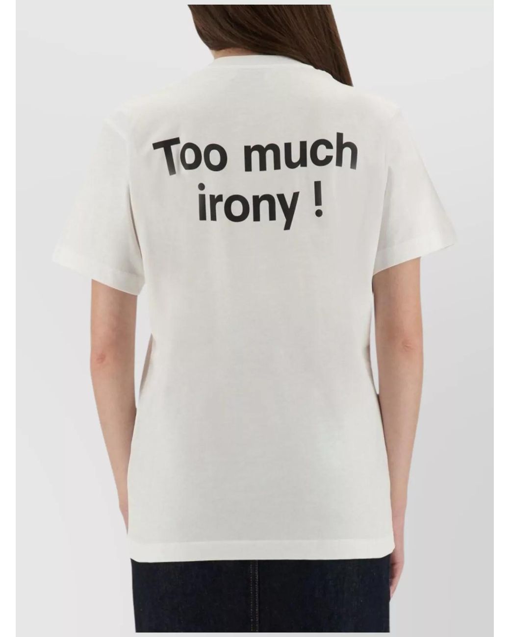 Moschino White Printed Regular-Fit T-Shirt