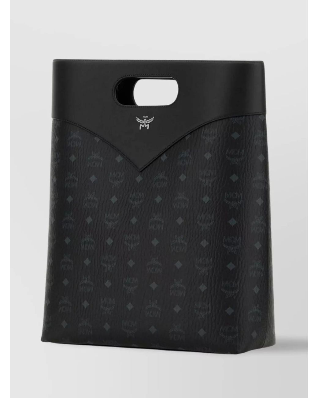 MCM Black Na Fabric Tote Bag