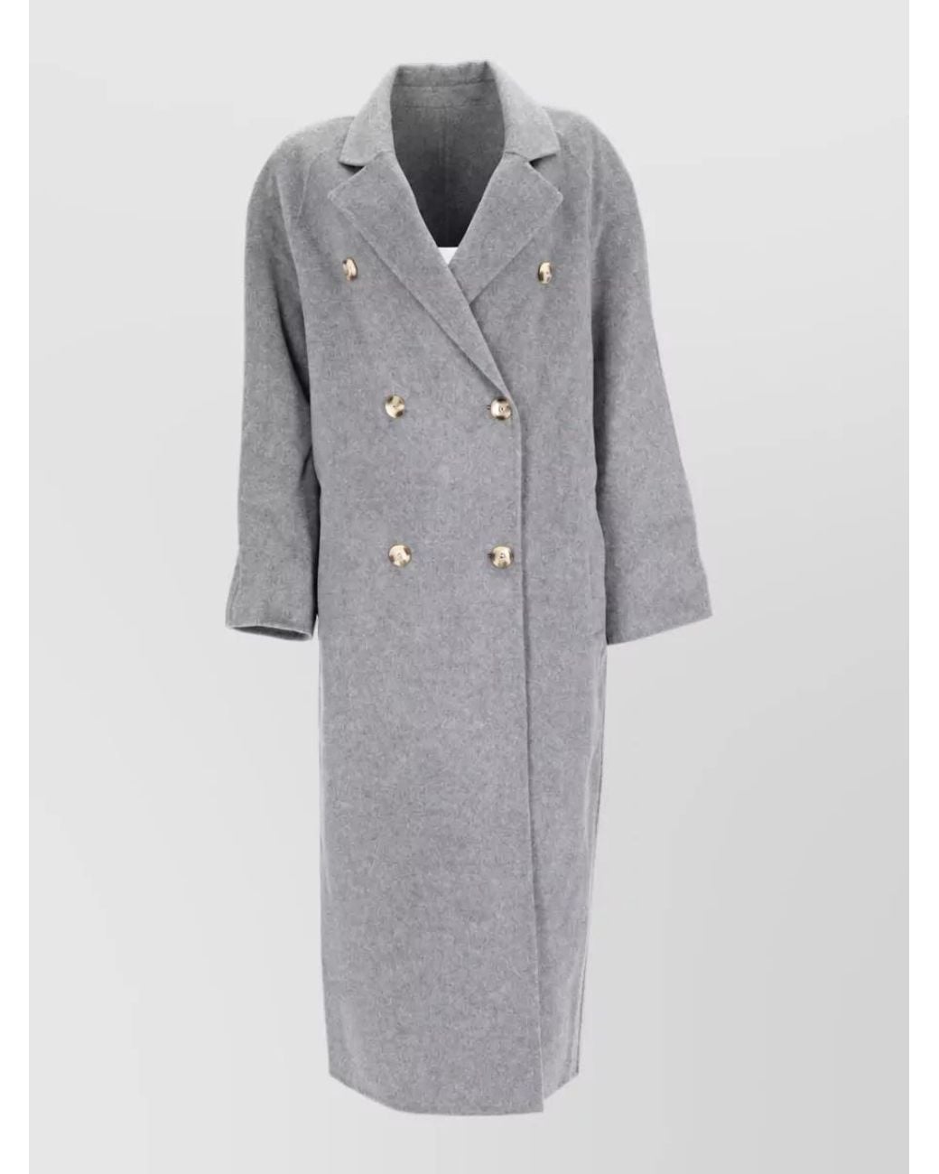 Loulou de Saison Gray Cashmere Wool Fitted Jacket