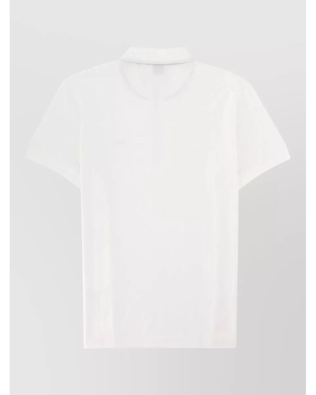 Boss White Cotton Polo Shirt for men