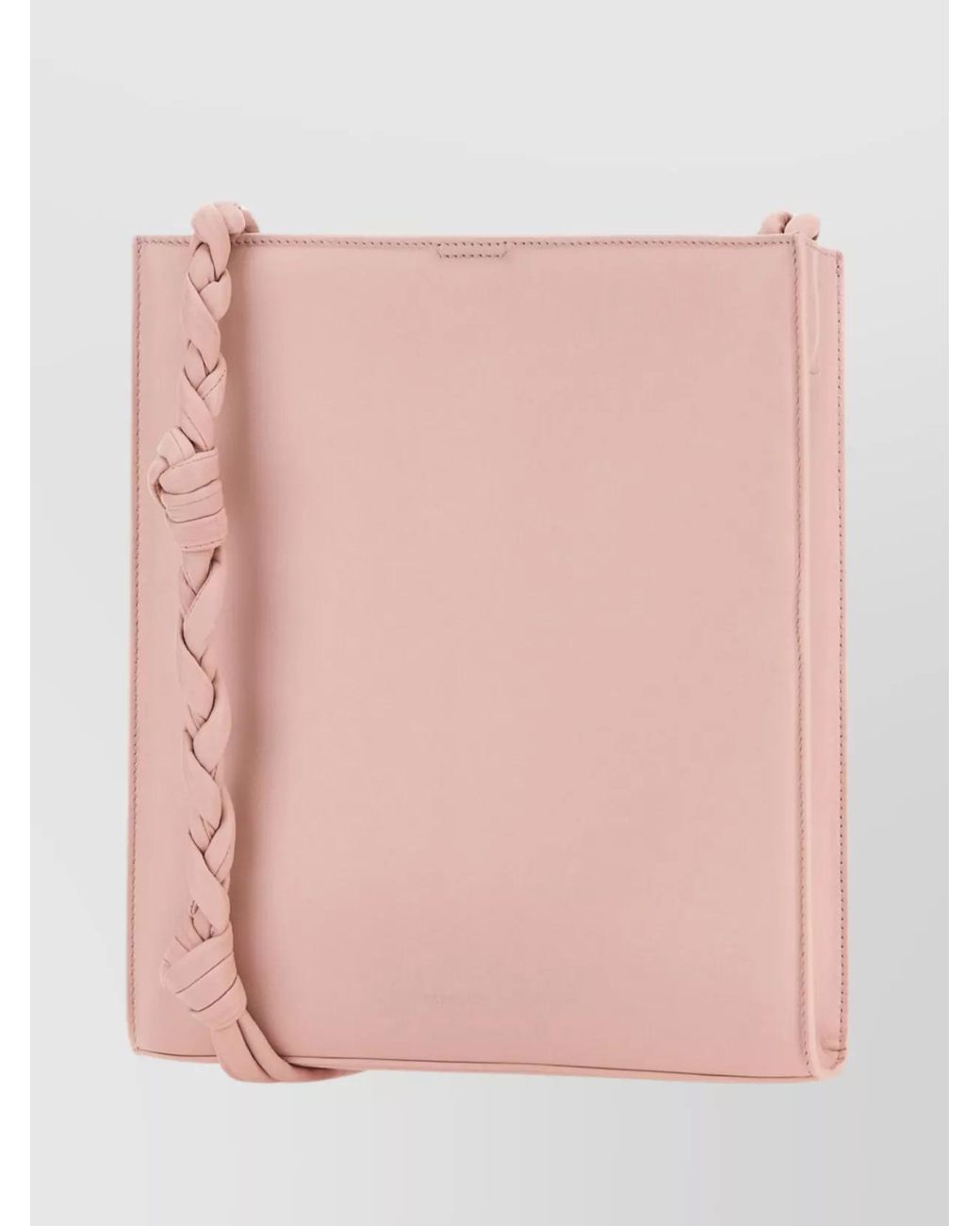 Jil Sander Pink Tangle Leather Shoulder Bag
