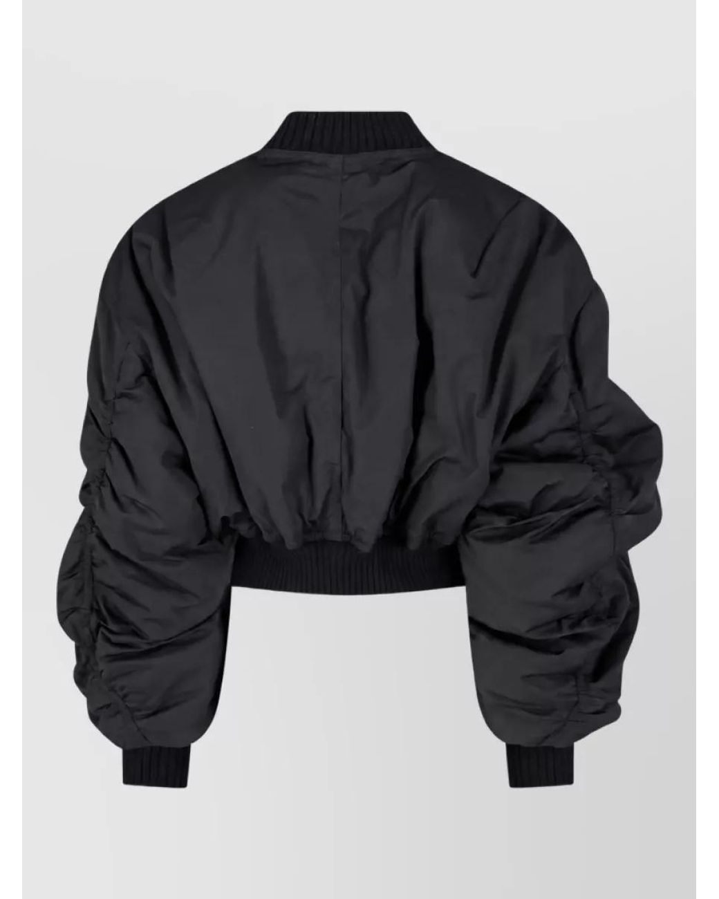 Rick Owens Black Hooded Puffer Coat