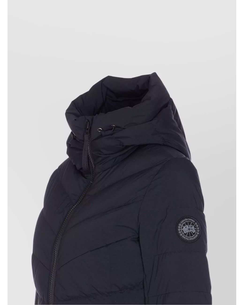 Canada Goose Blue Down Hooded Puffer Jacket