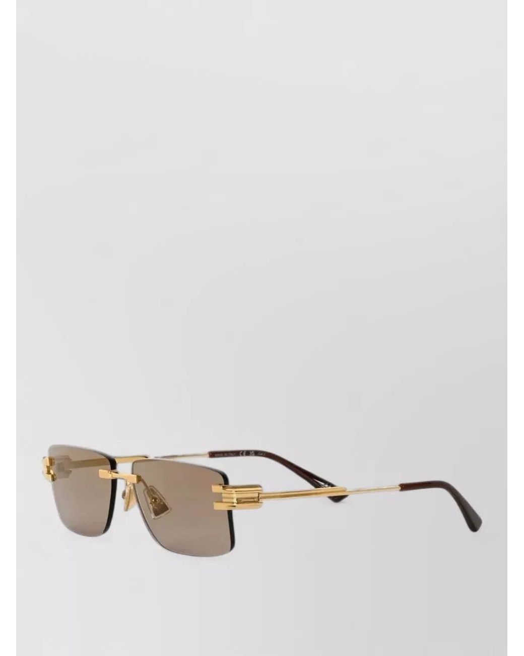 Bottega Veneta Natural Metal Sunglasses