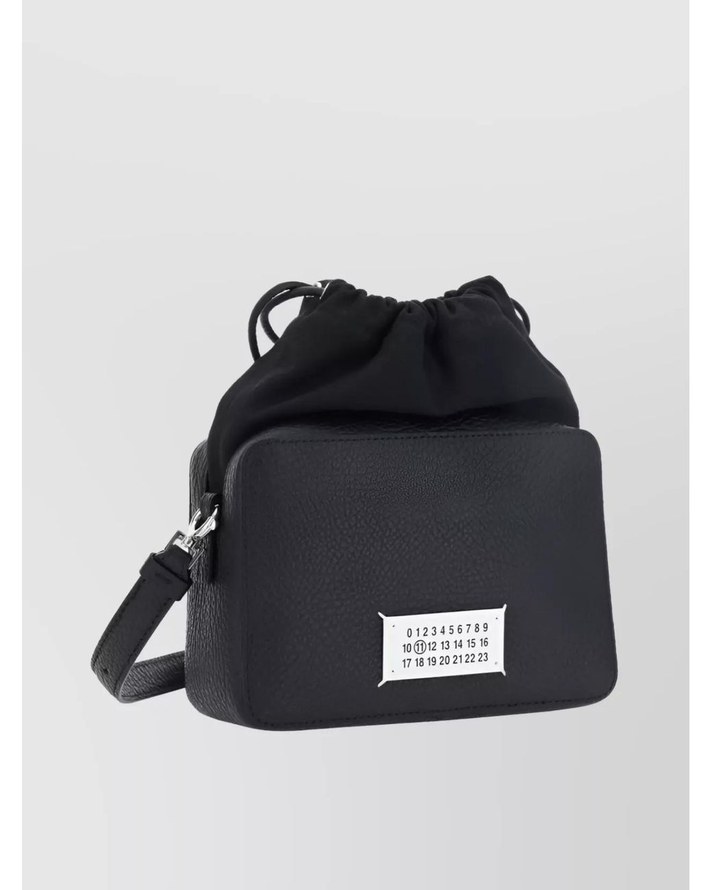 Maison Margiela Black 5Ac Medium Leather Shoulder Bag