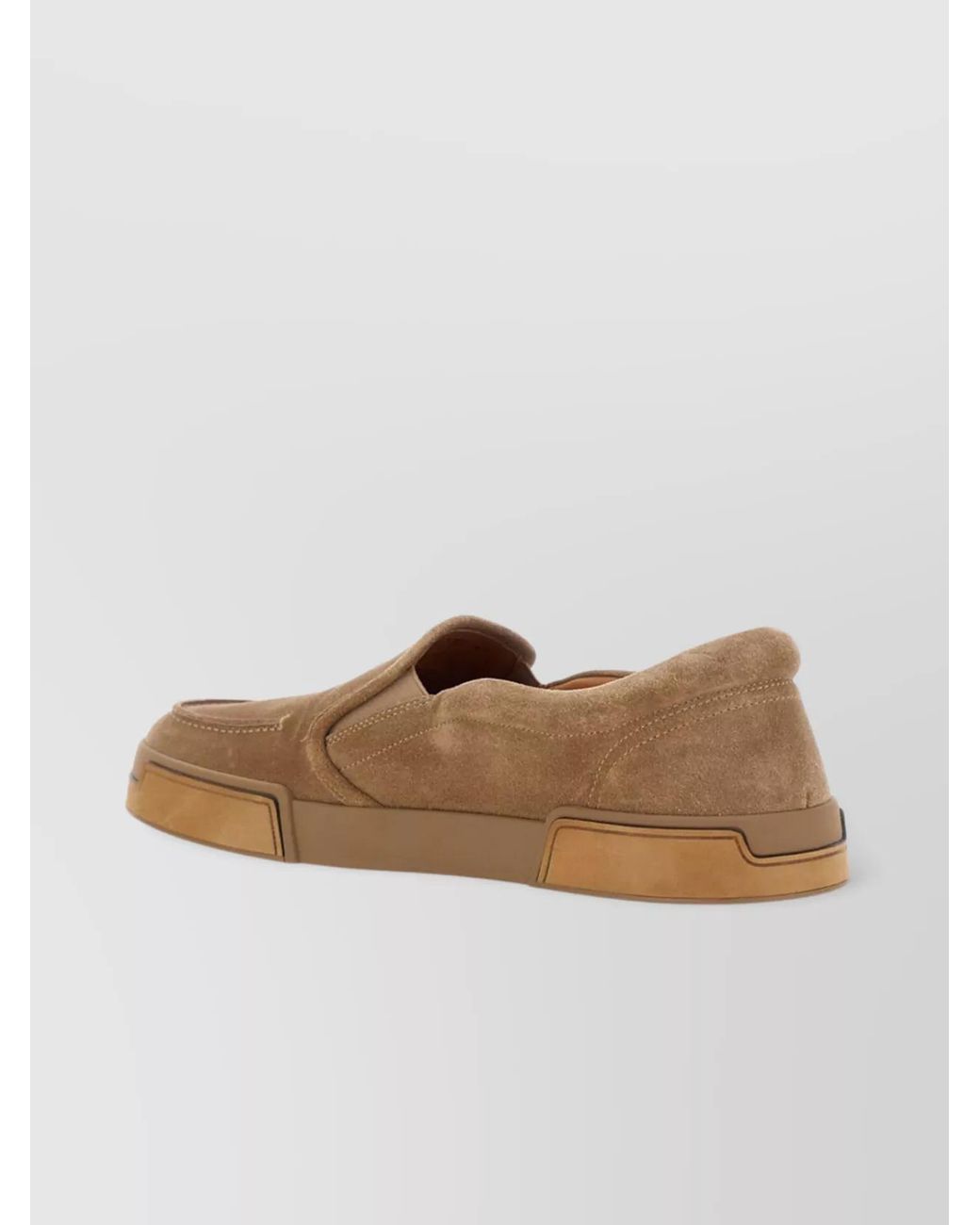 Dolce & Gabbana White Suede Slip-On Loafers for men