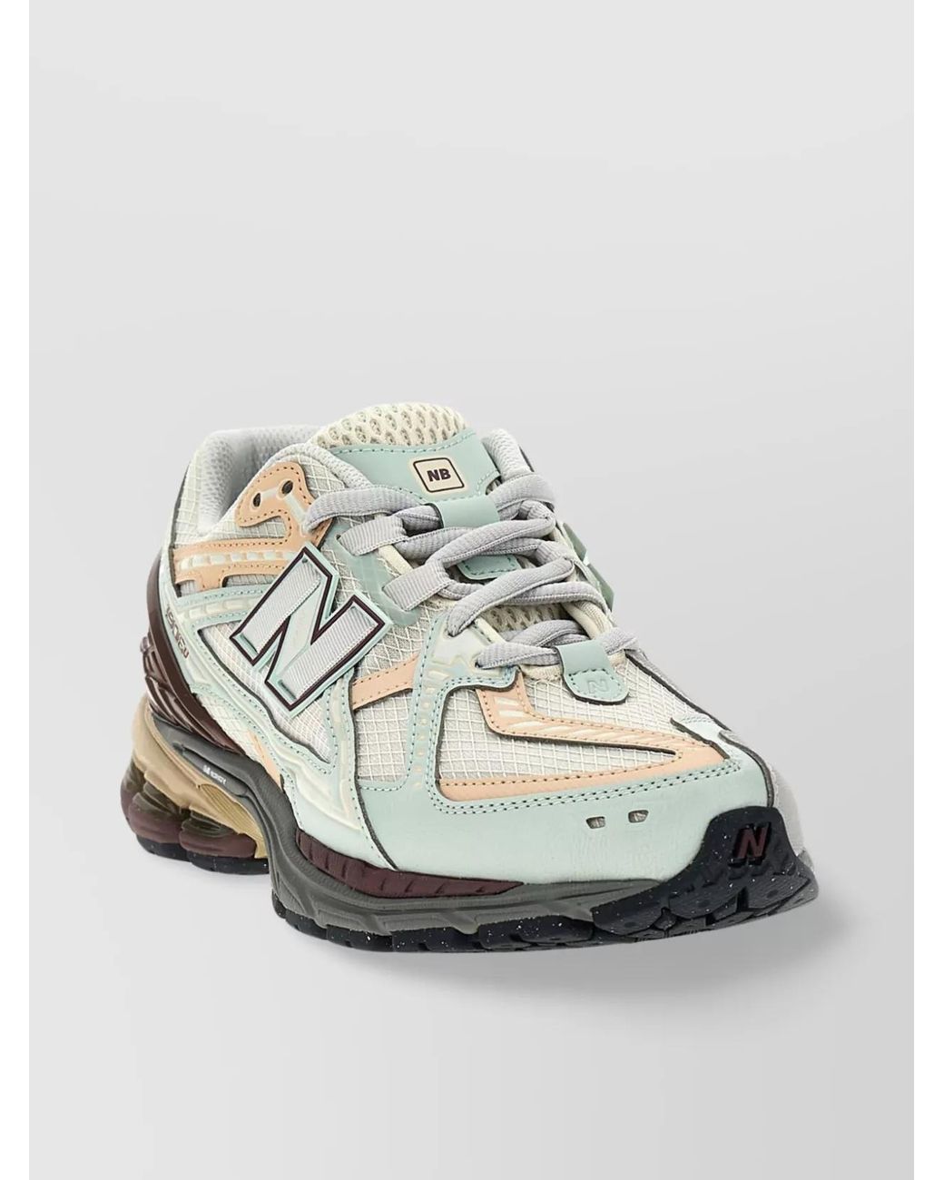 New Balance White Reflective Accents Mesh Upper Sneakers