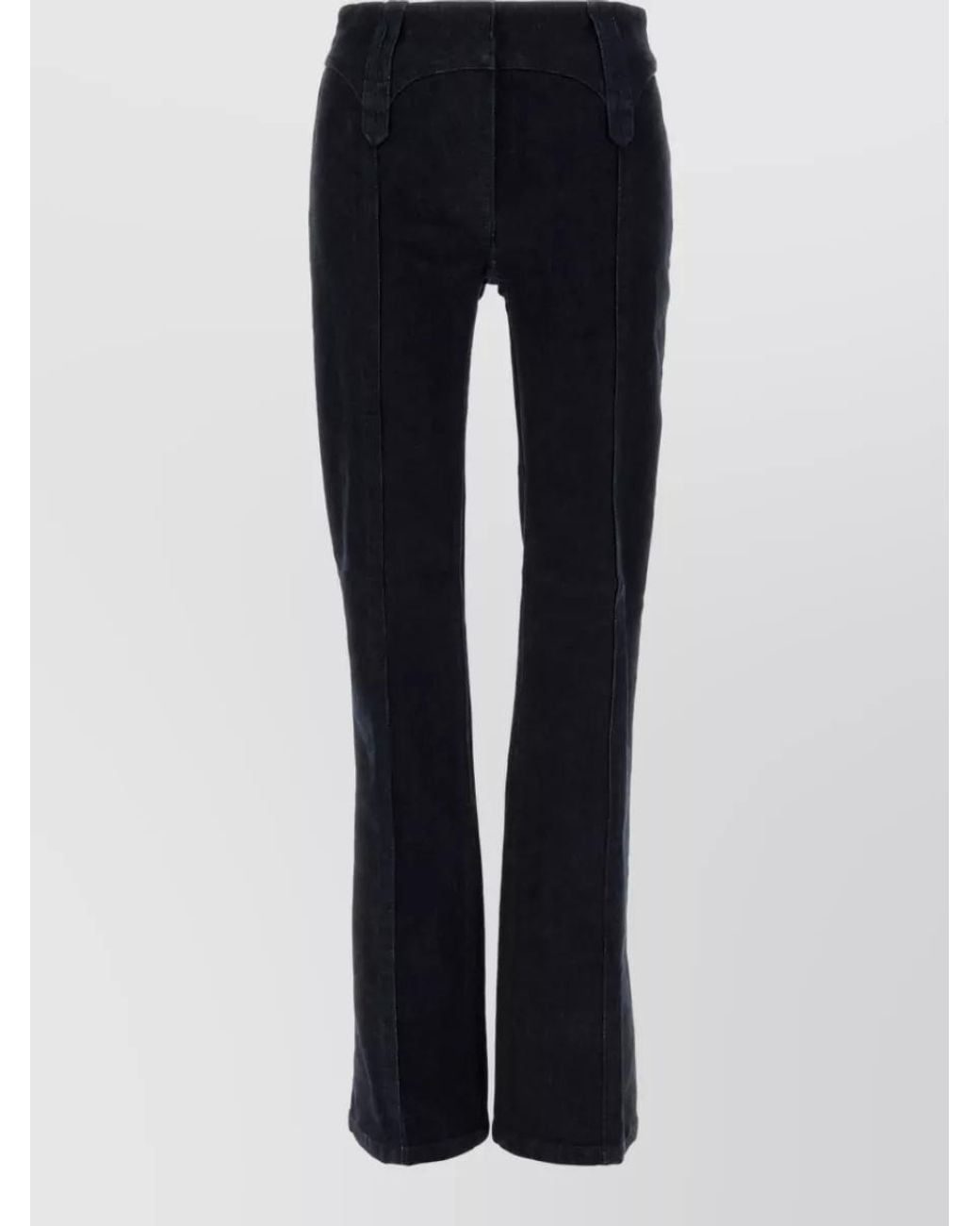 Tory Burch Black Denim High-Rise Straight-Leg Jeans