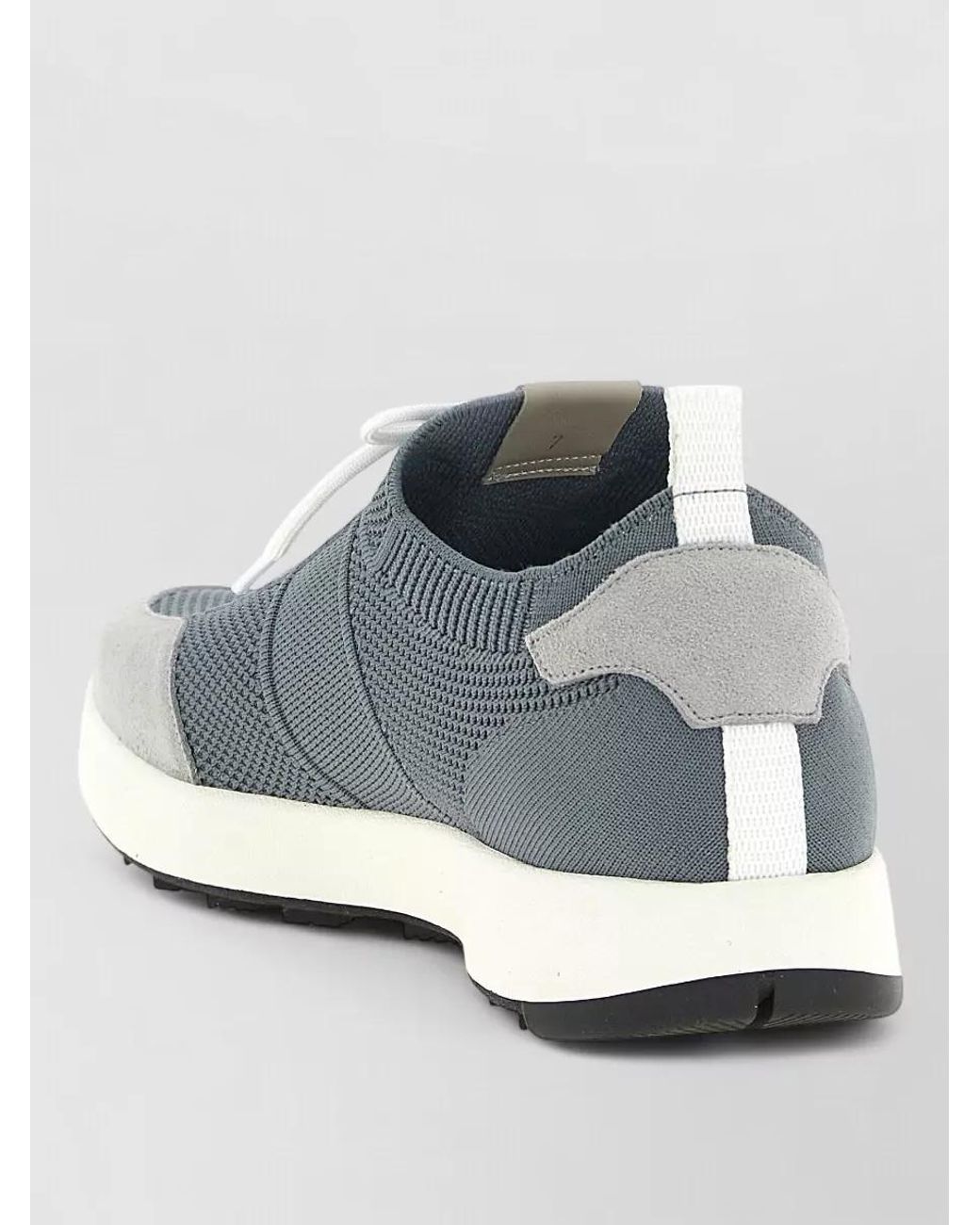 Kiton Metallic Cotton Lace-Up Sneakers for men