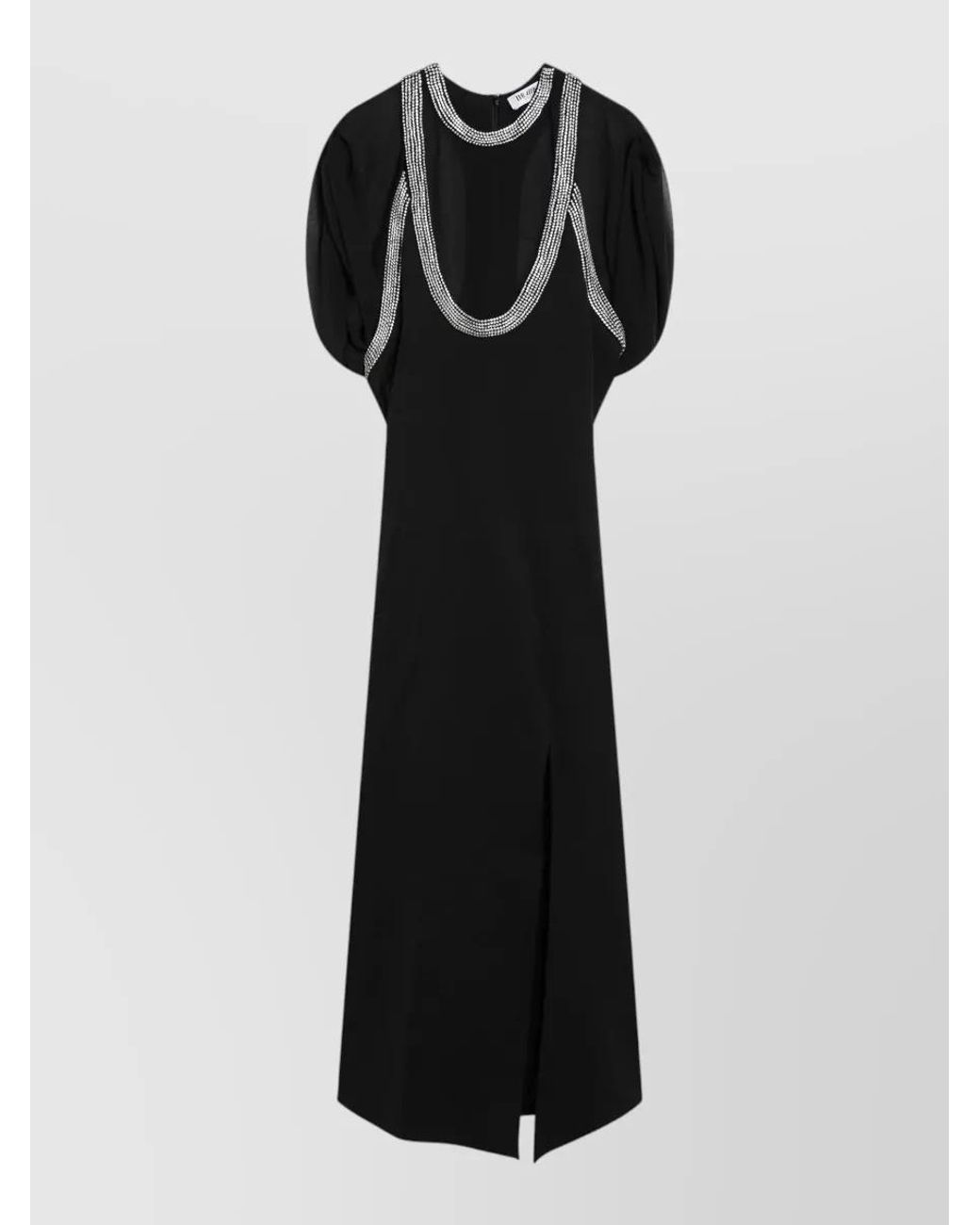 The Attico Black Midi Dress