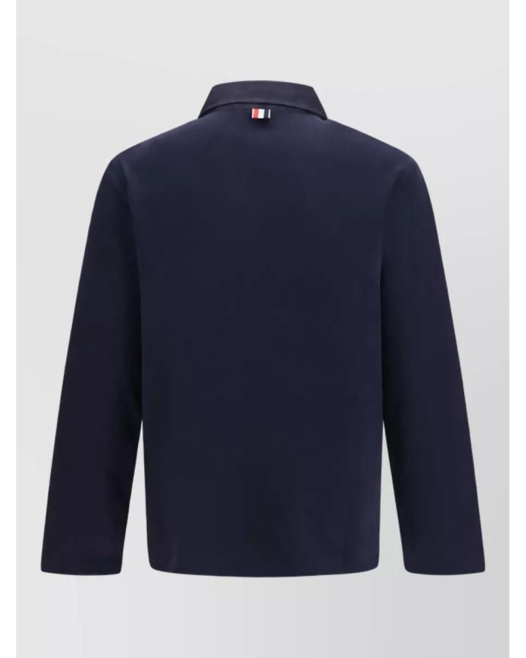 Thom Browne Blue Cotton Polo Shirt for men