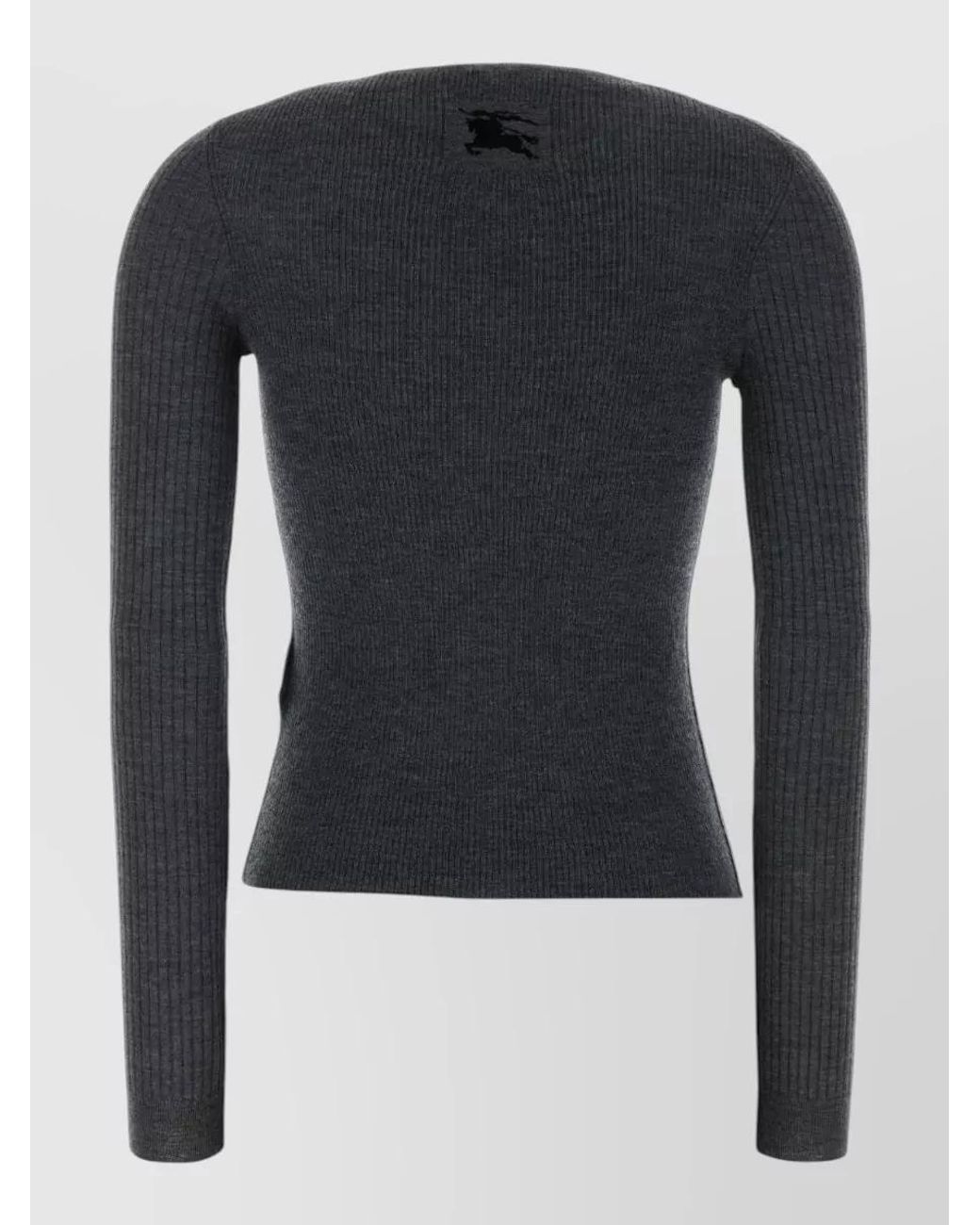 Burberry Blue Cashmere Ribbed Slim-Fit Cardigan