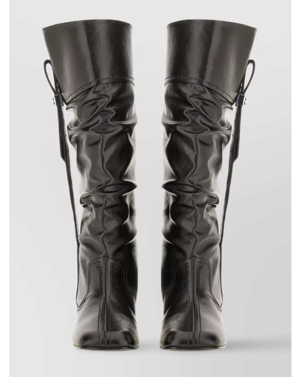 Ganni Black Slouchy Boots