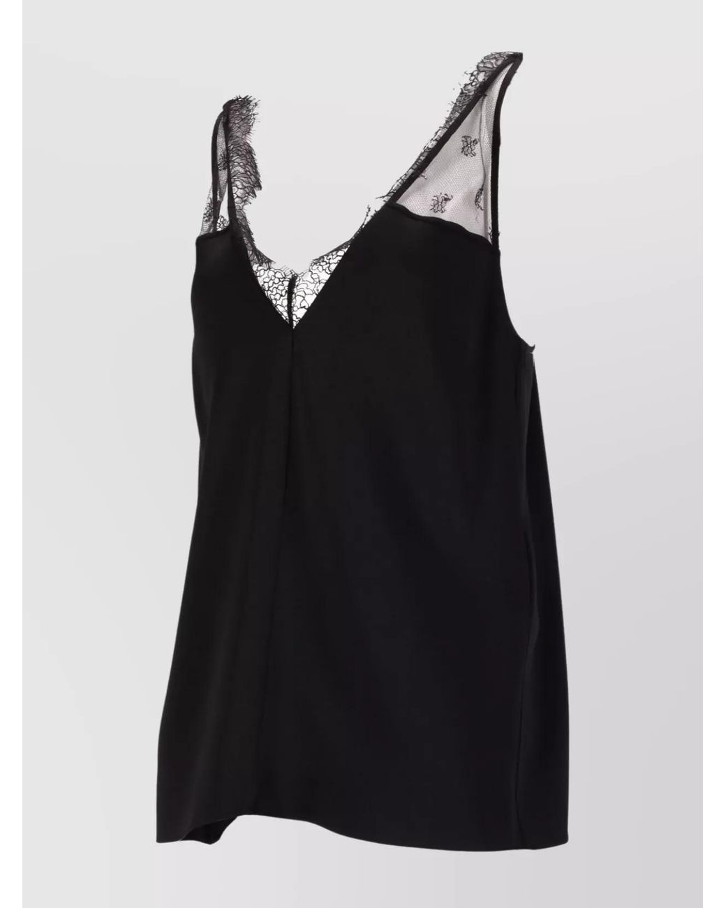 Stella McCartney Black Satin Slip Top