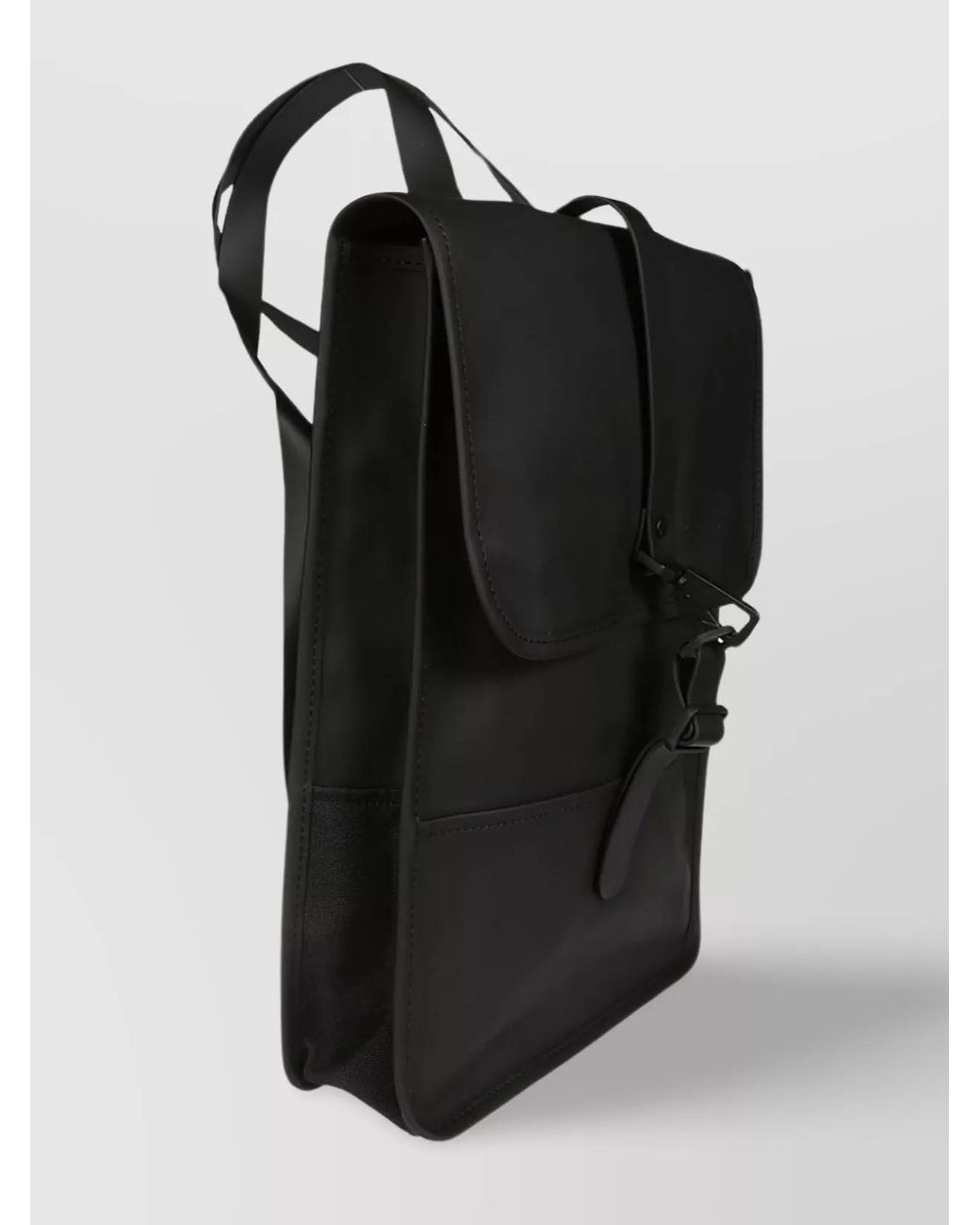 Men Rectangular Backpack Rains Mini Rectangular Backpack Adjustable Straps in Black for Men ...