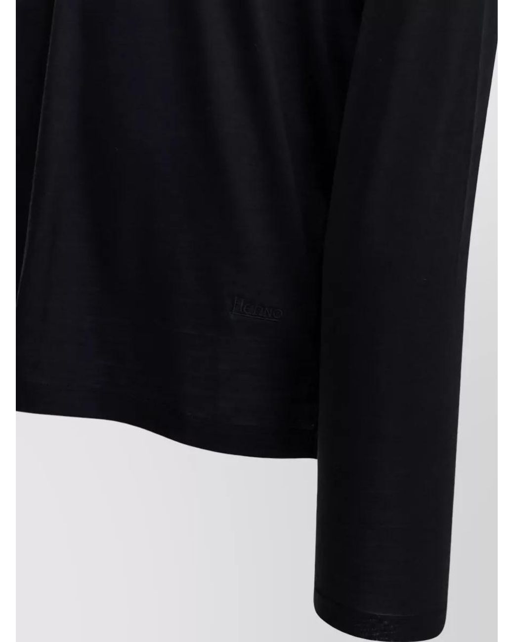Herno Blue Wool T-Shirt for men