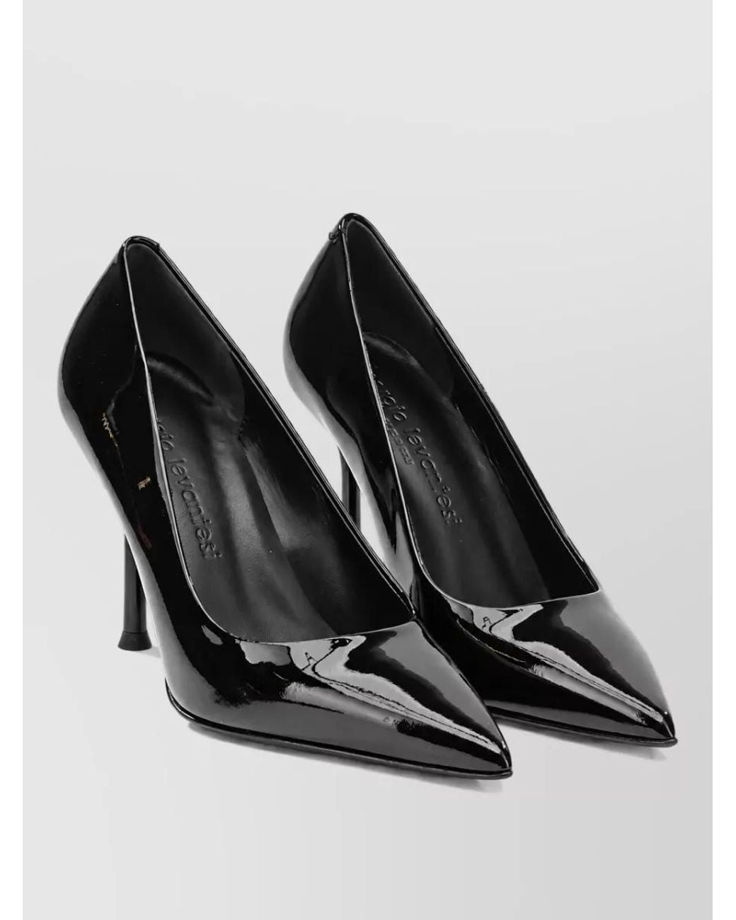 Sergio Levantesi Black Leather Pumps