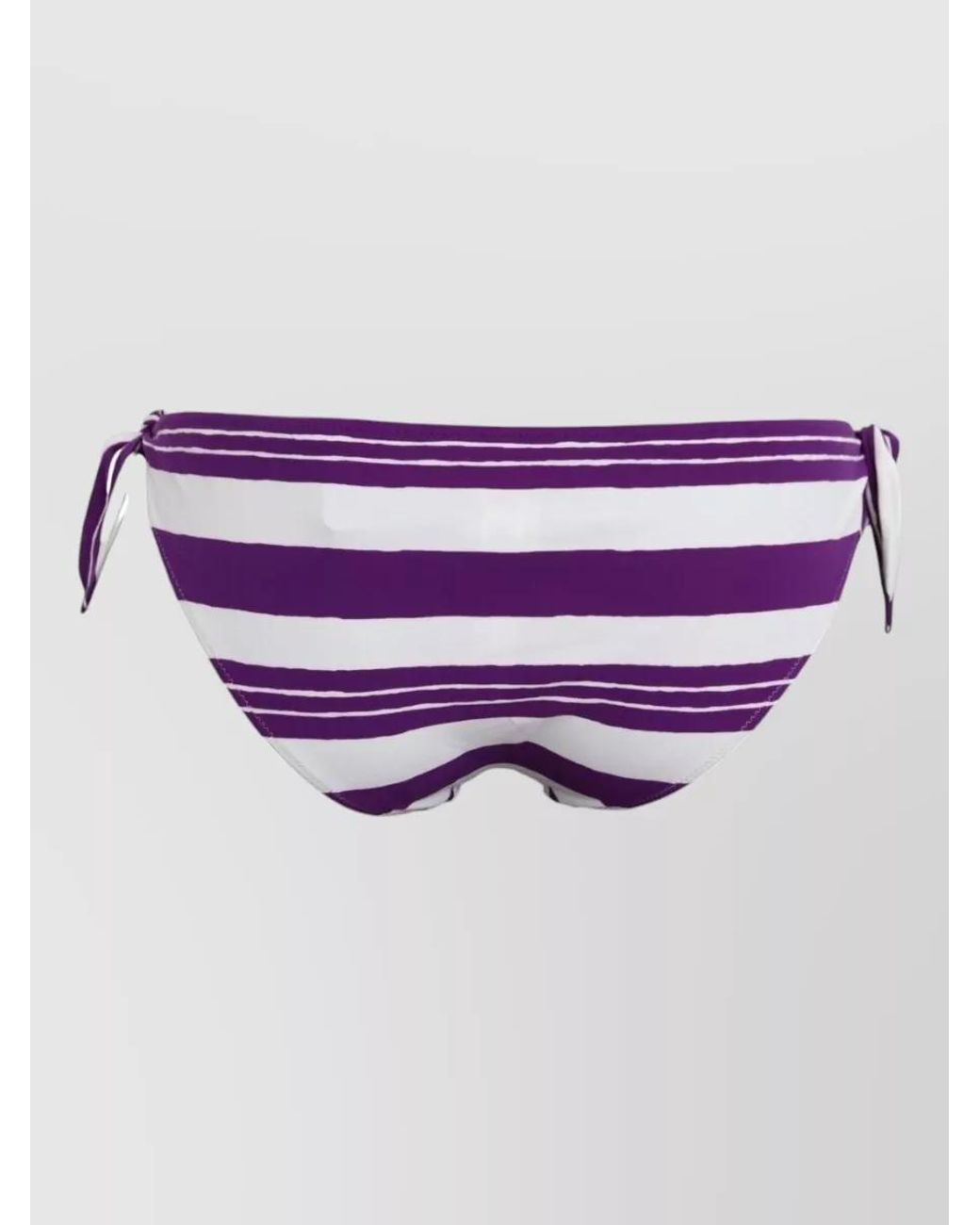 Dolce & Gabbana Black Striped Tie-Side Bikini Bottoms