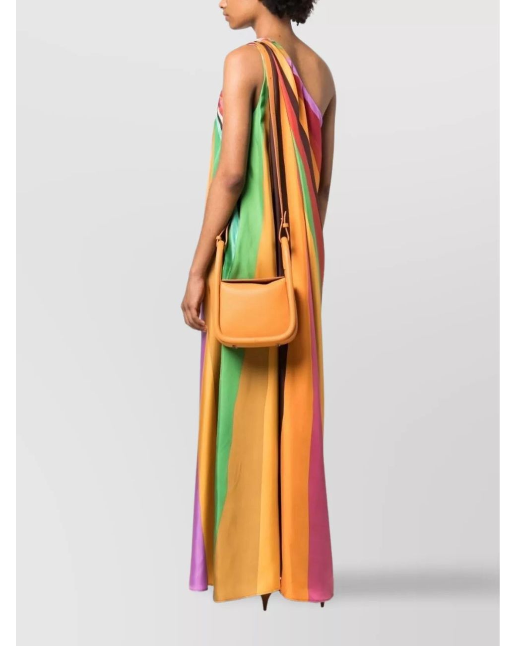 Boyy Orange Wonton Small Leather Tote Bag