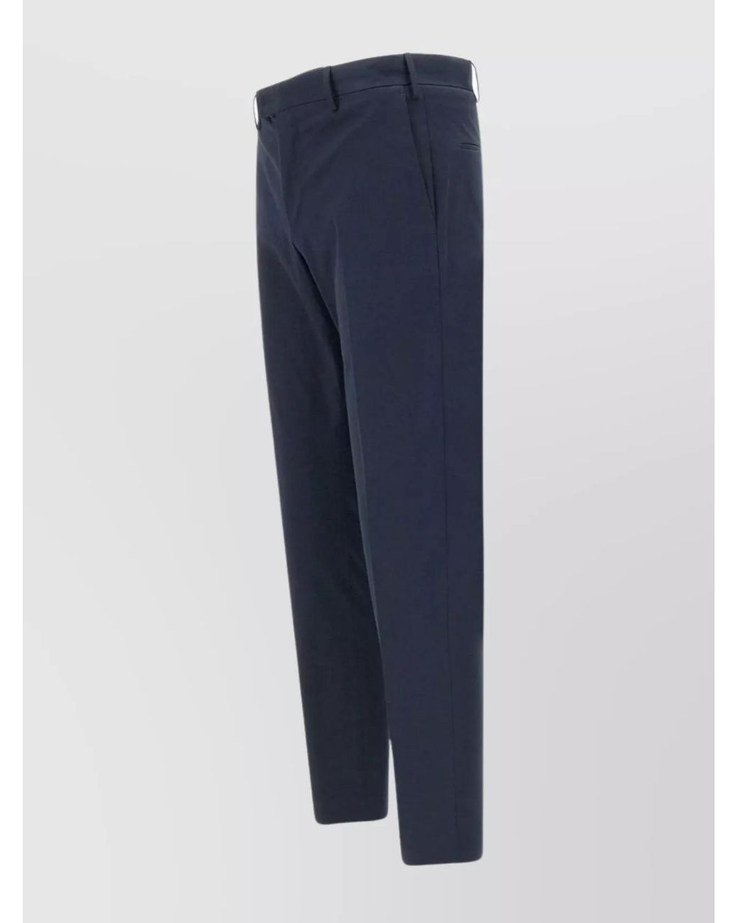 PT Torino Blue Slim-Fit Straight-Leg Cotton Trousers for men