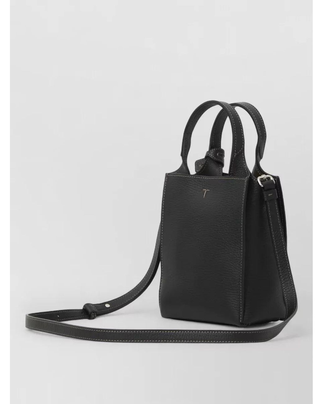Tod's Black T Timeless Micro Leather Mini Bag