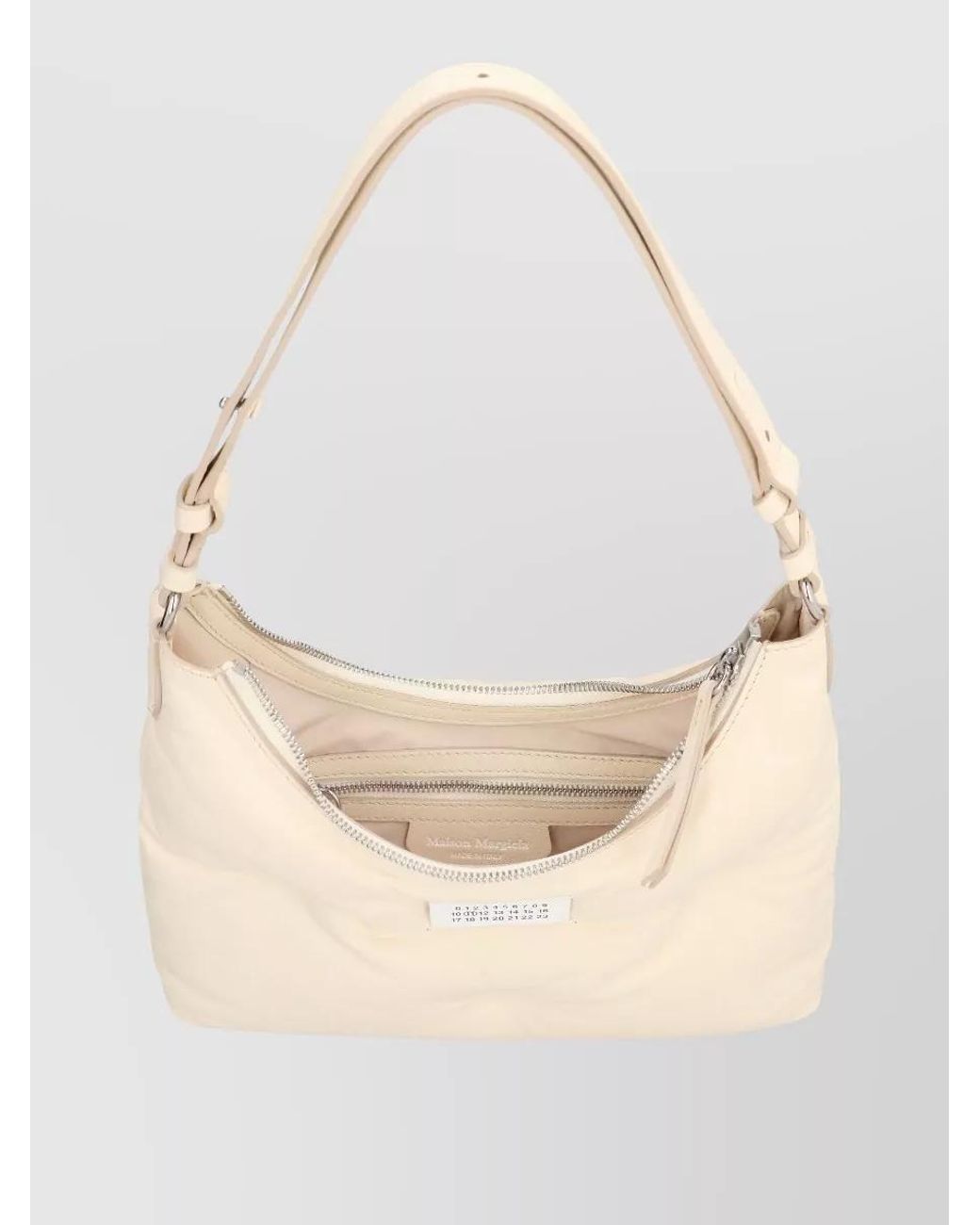 Maison Margiela Natural Glam Slam Leather Clutch Bag