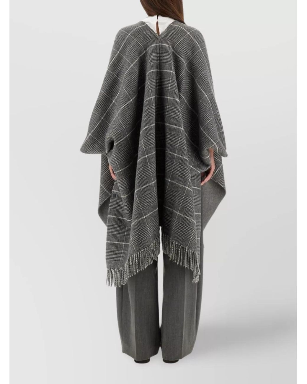 Brunello Cucinelli Brown Cashmere Cape