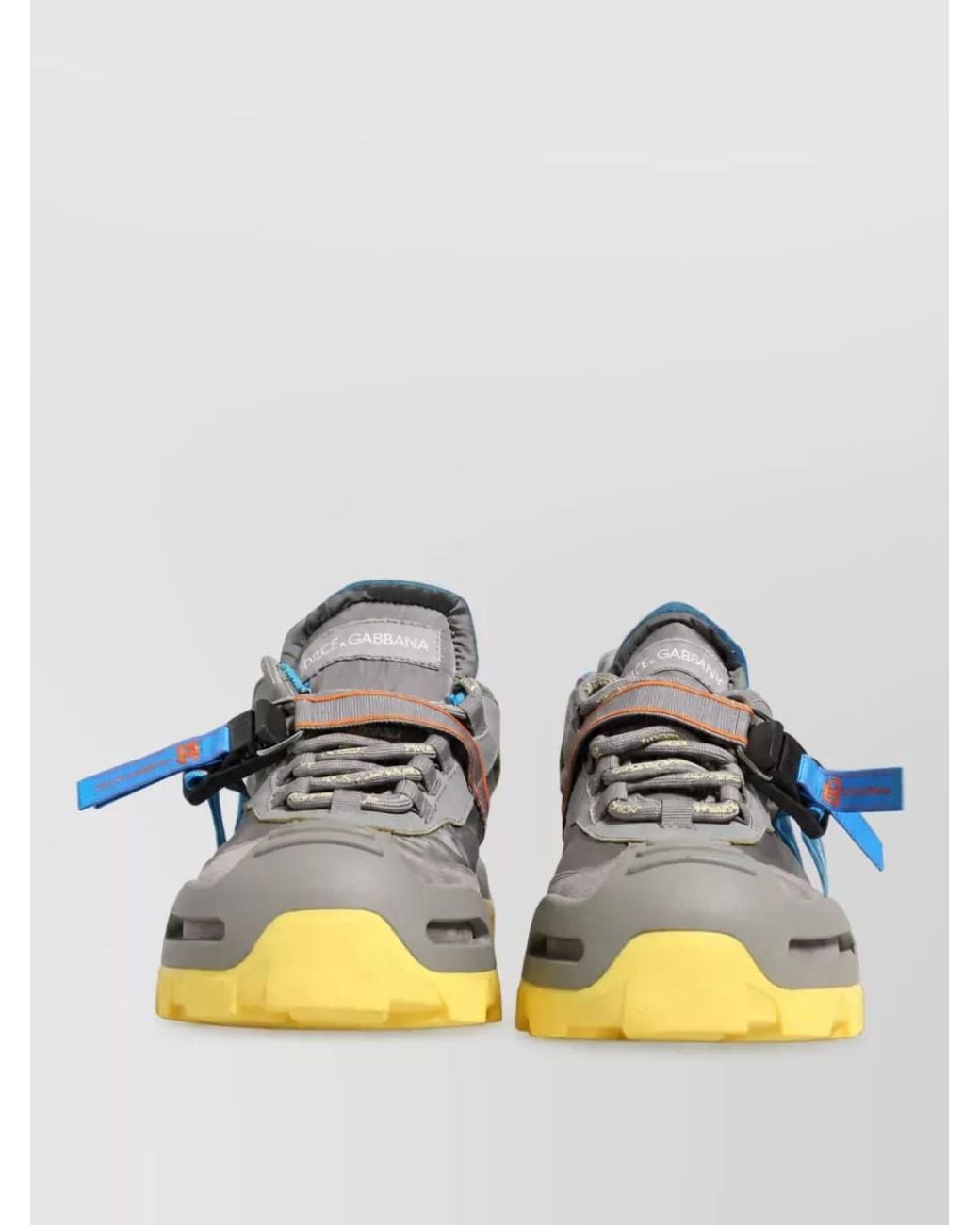 Dolce & Gabbana Gray Panelled Low-Top Sneakers for men