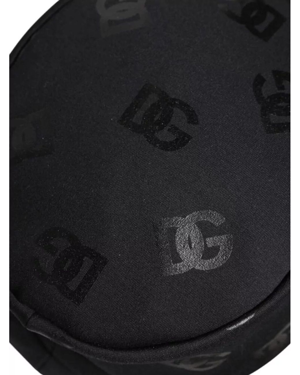 Dolce & Gabbana Black Logo-Jacquard Bucket Hat