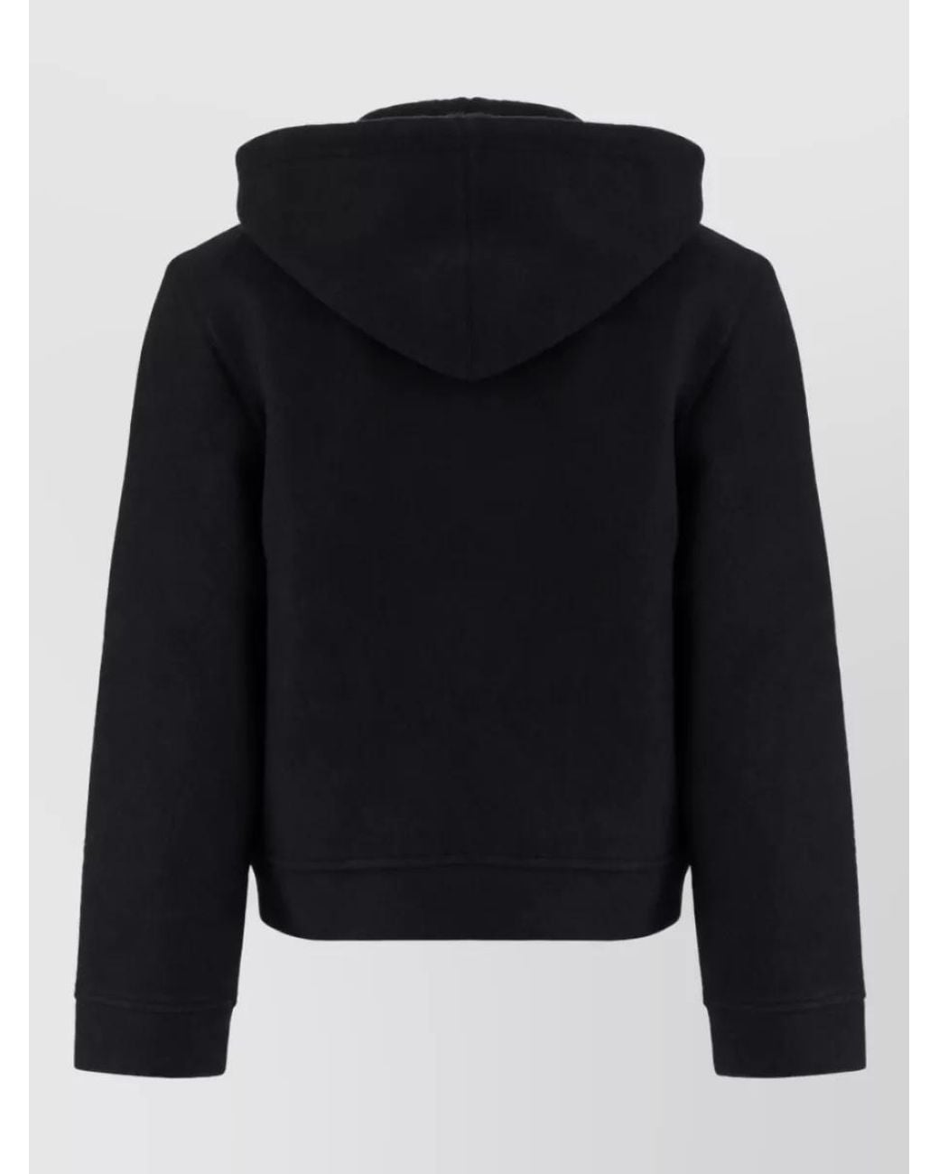 Emporio Armani Blue Hooded Wool Blend Blouson Jacket for men