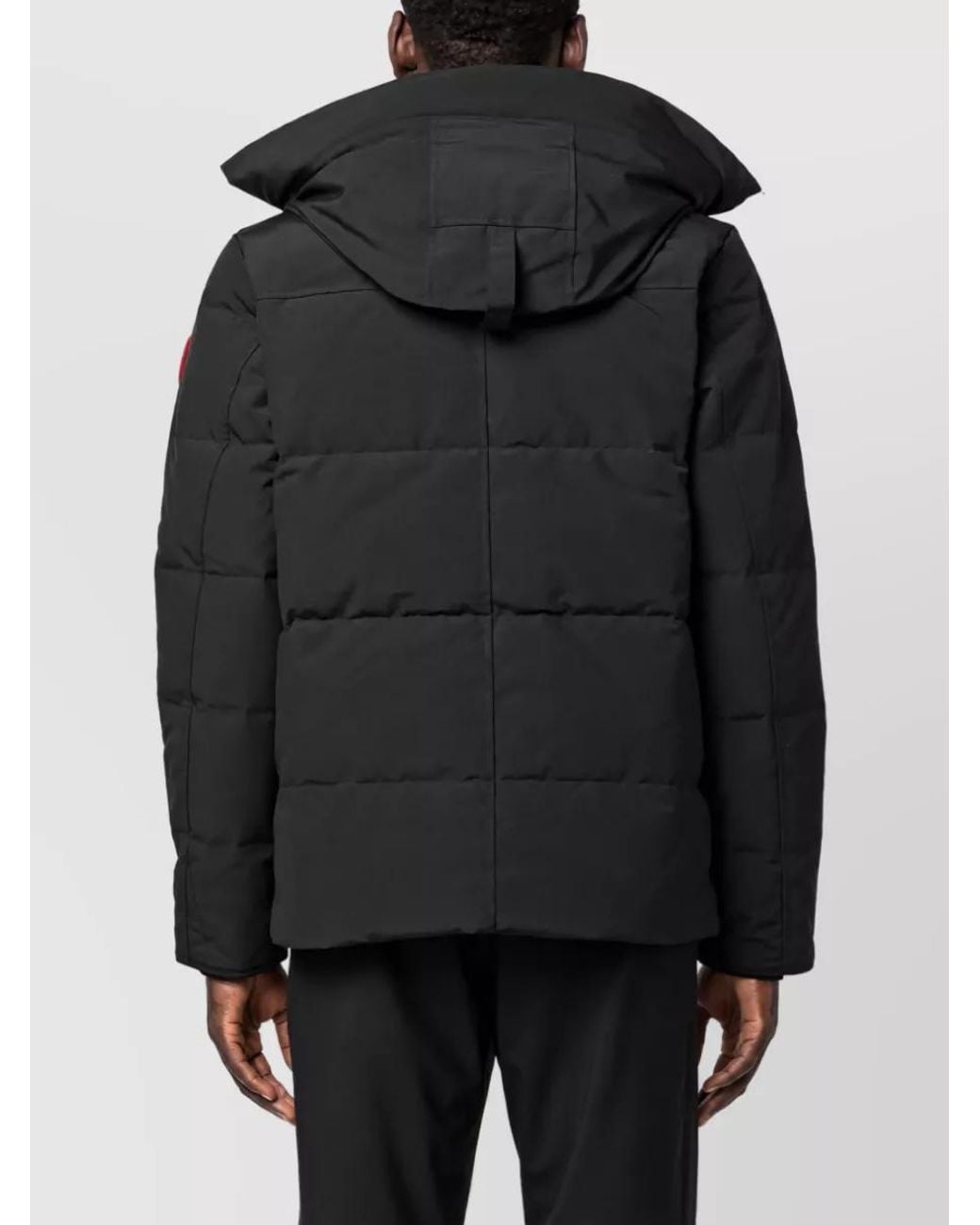 Canada Goose Black Short Down Puffer Jacket for men