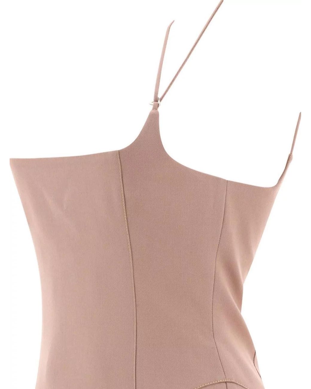 The Attico White Virgin Wool Midi Dress