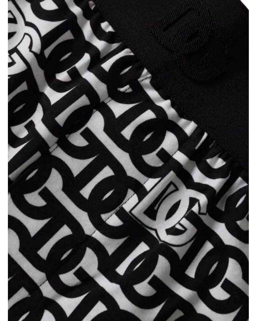 Dolce & Gabbana Black Logo-Print Boxer Shorts