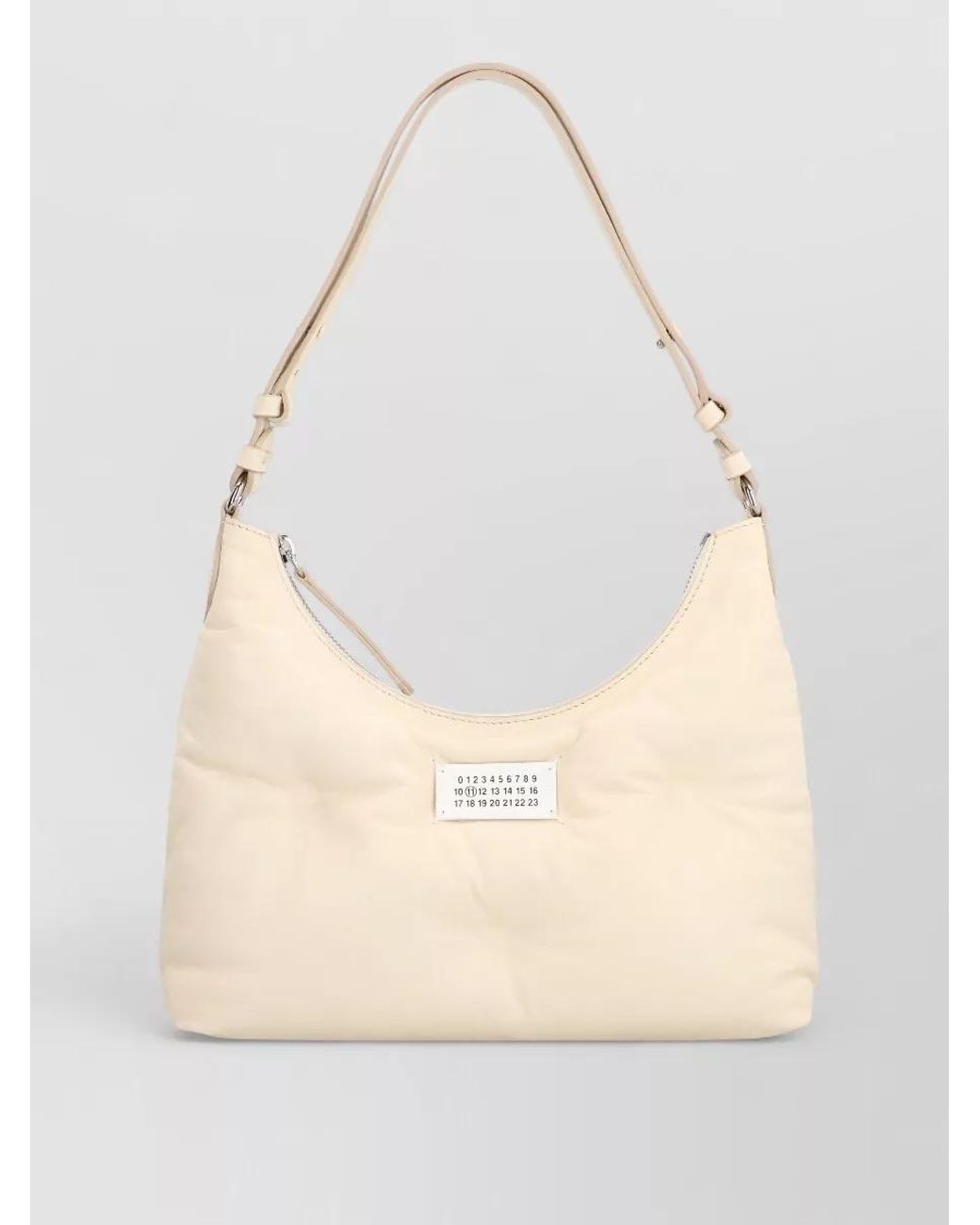 Maison Margiela Natural Glam Slam Leather Clutch Bag