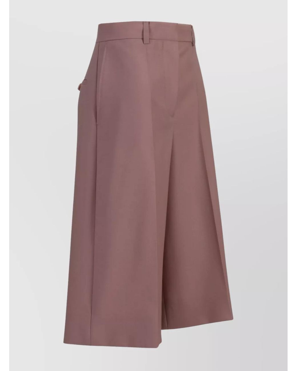 Stella McCartney Purple Wool Wide-Leg Trousers