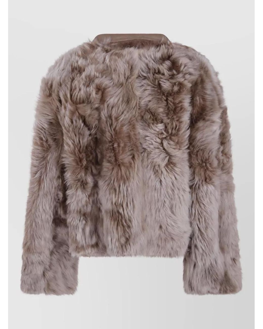 Yves Salomon Brown Leather Jacket