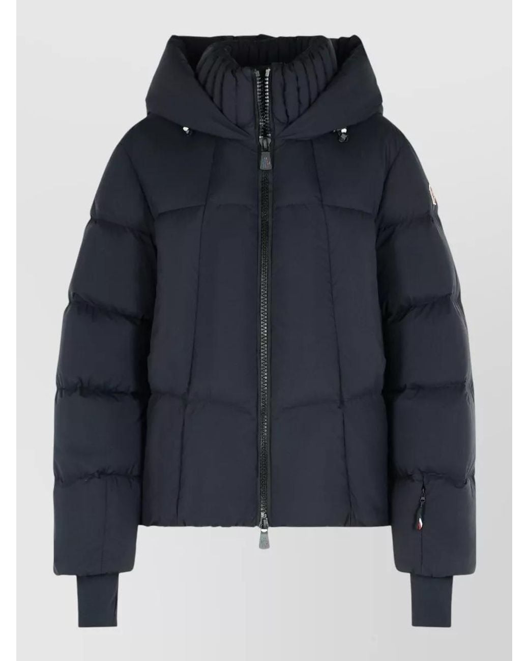 Moncler Blue Down Hooded Puffer Jacket