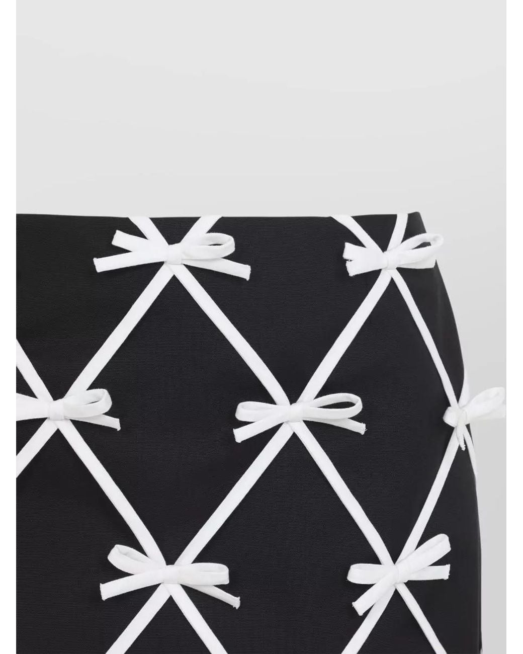 Moschino Black Bow Mini Skirt