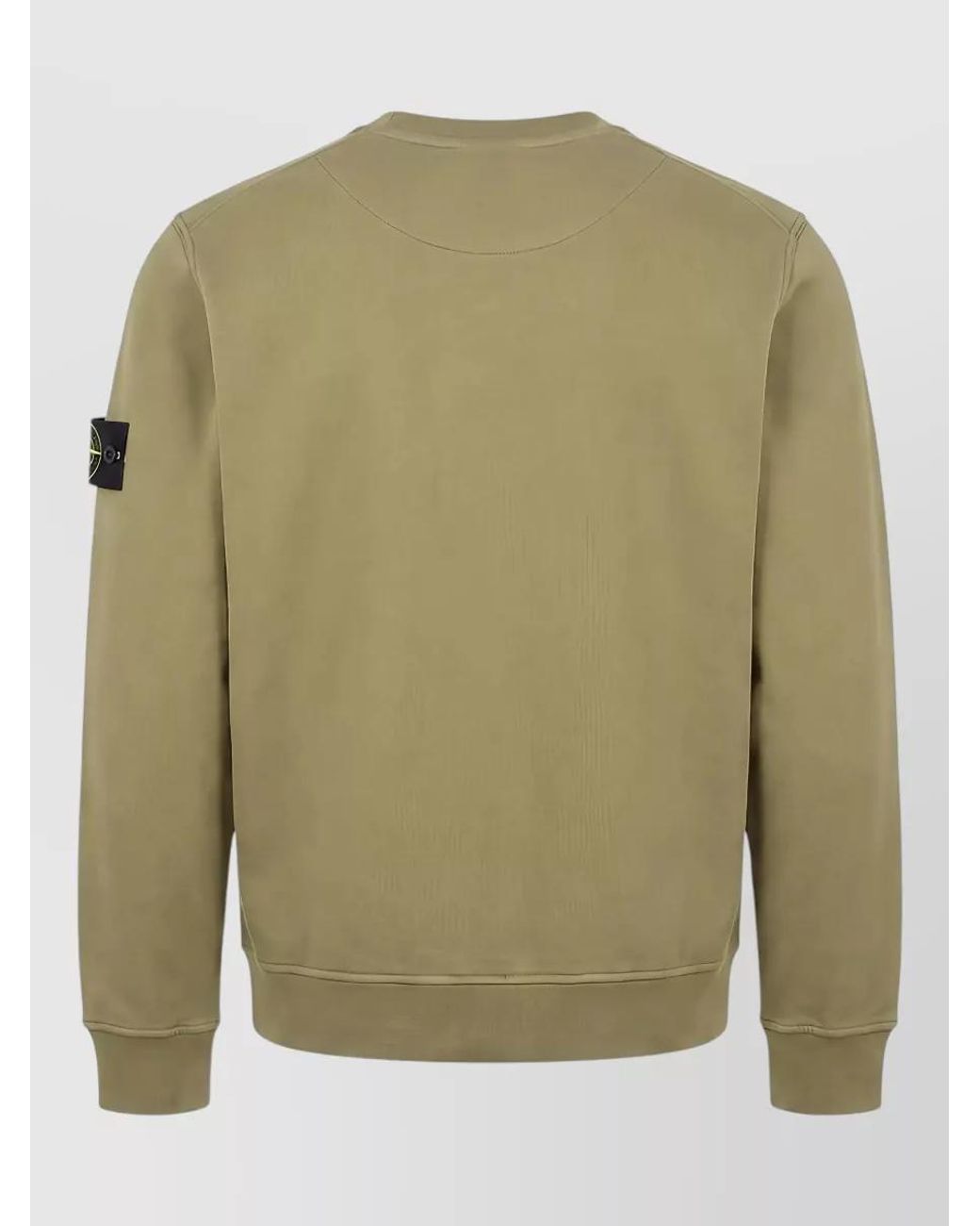 Stone Island Green Cotton Crewneck Sweatshirt for men