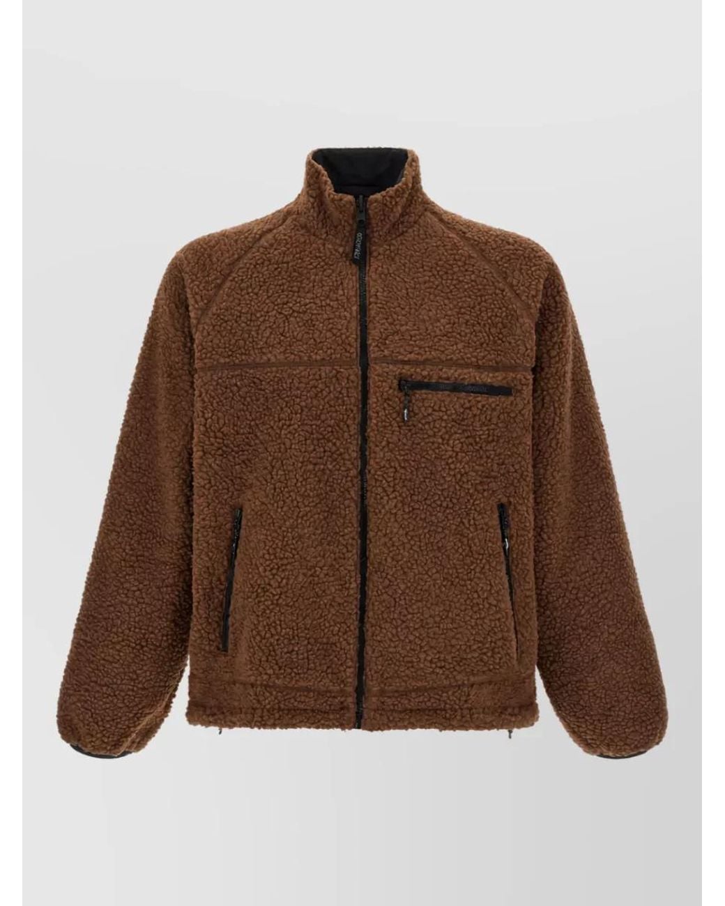 Gramicci Brown Reversible Sherpa Padded Coat for men