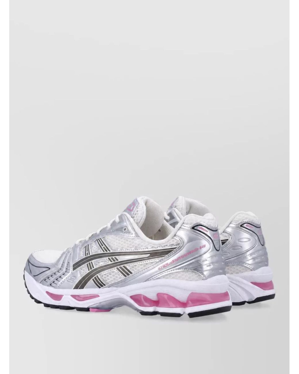 Asics White Synthetic Leather Lace-Up Sneakers
