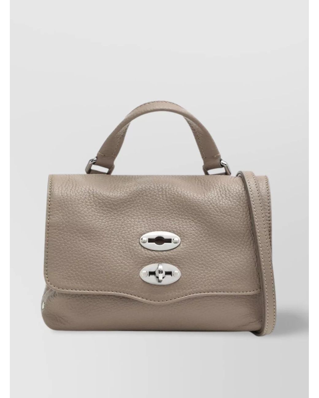 Zanellato Natural Leather Postina Baby Shoulder Bag