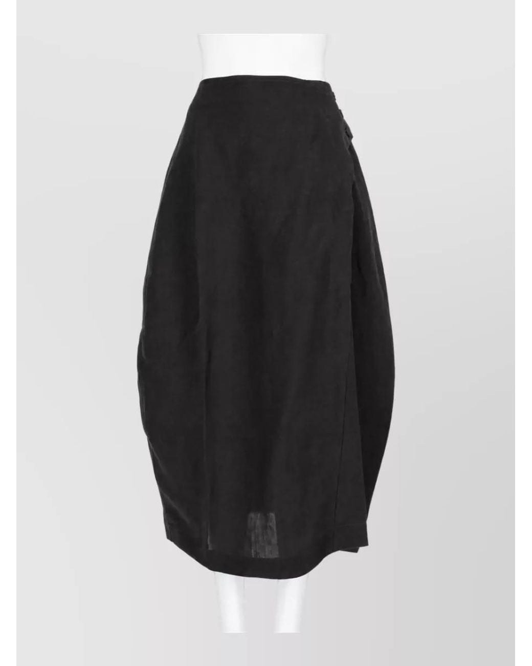Studio Nicholson Black High-Waisted Skirt