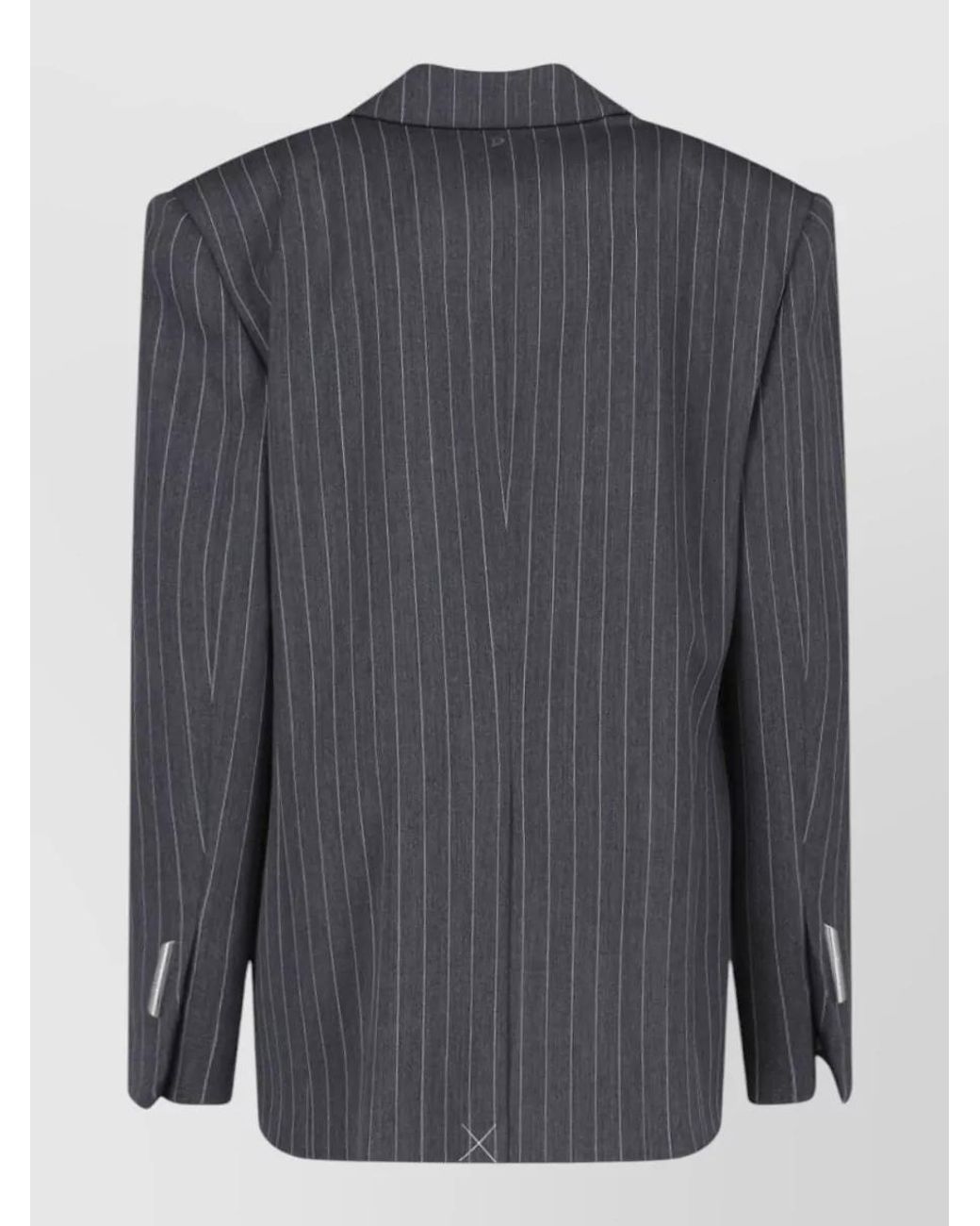 Dondup Gray Virgin Wool Blazer