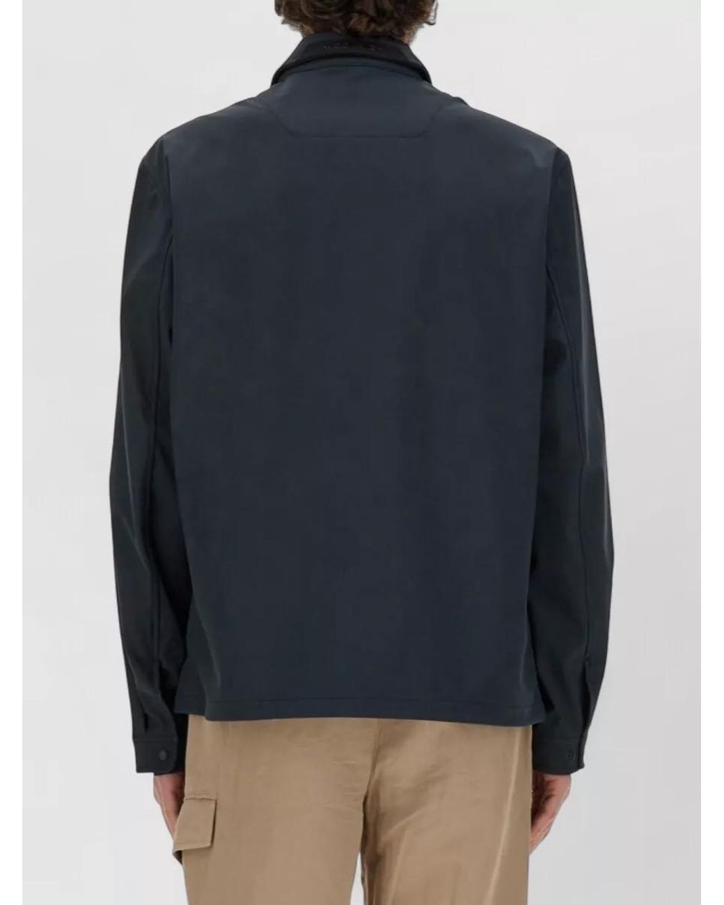 Woolrich Blue Single Breasted Coat for men