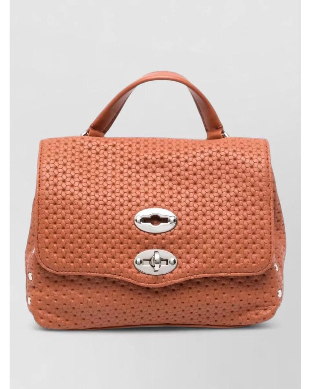 Zanellato Orange Leather Shoulder Bag